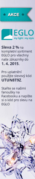 Staňte se fanoušky na facebooku = sleva 5% na sortiment EGLO