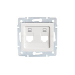 Kanlux 25936 LOGI Adaptér datové zásuvky 2xRJ45 - bílý